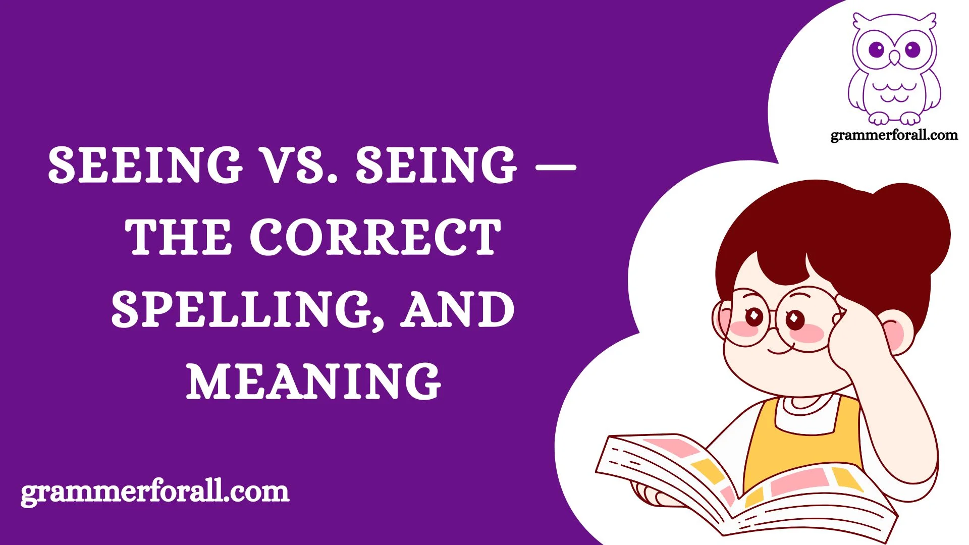 Seeing vs. Seing
