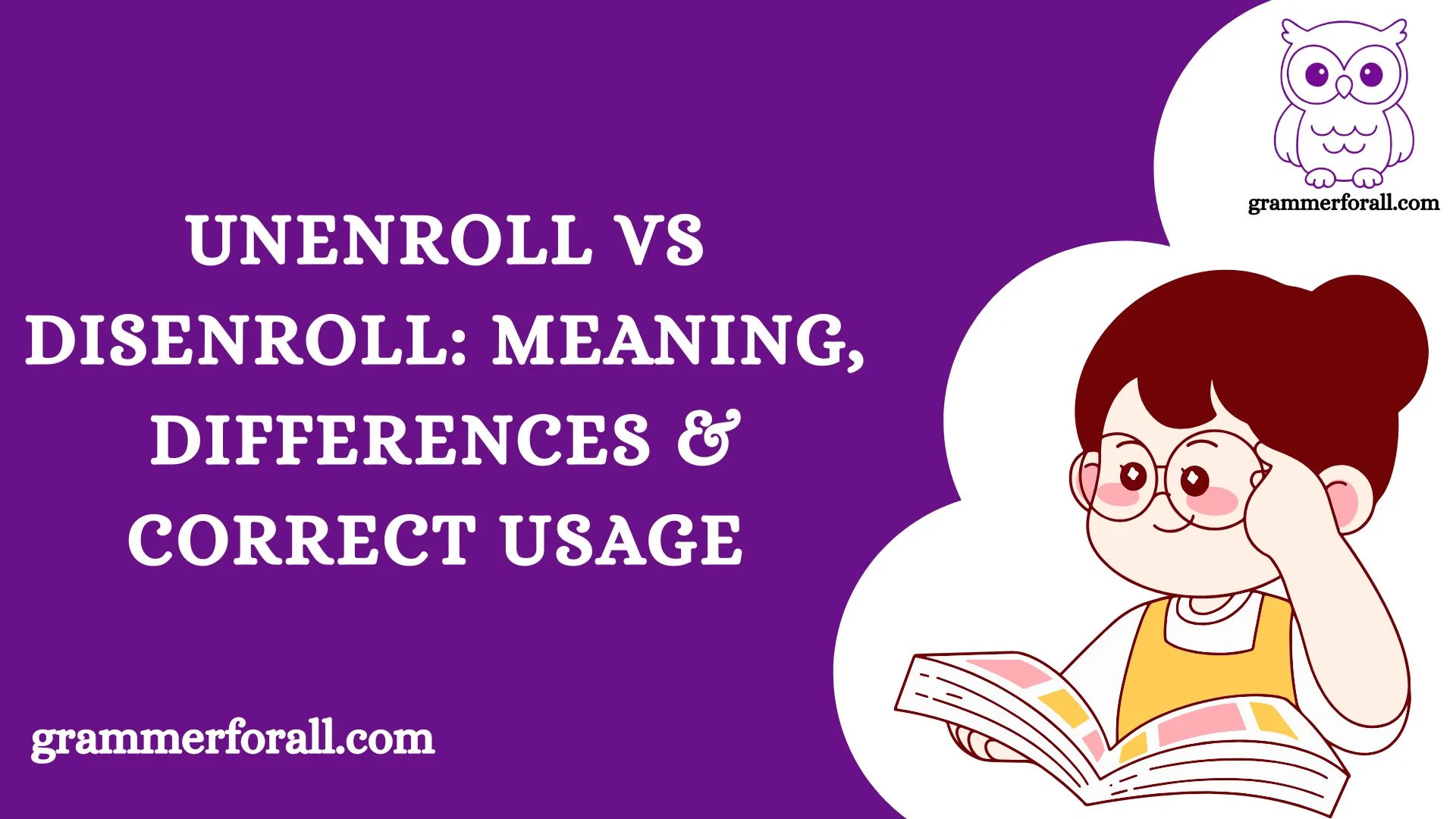 Unenroll vs Disenroll