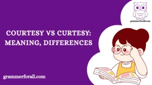Courtesy vs Curtesy