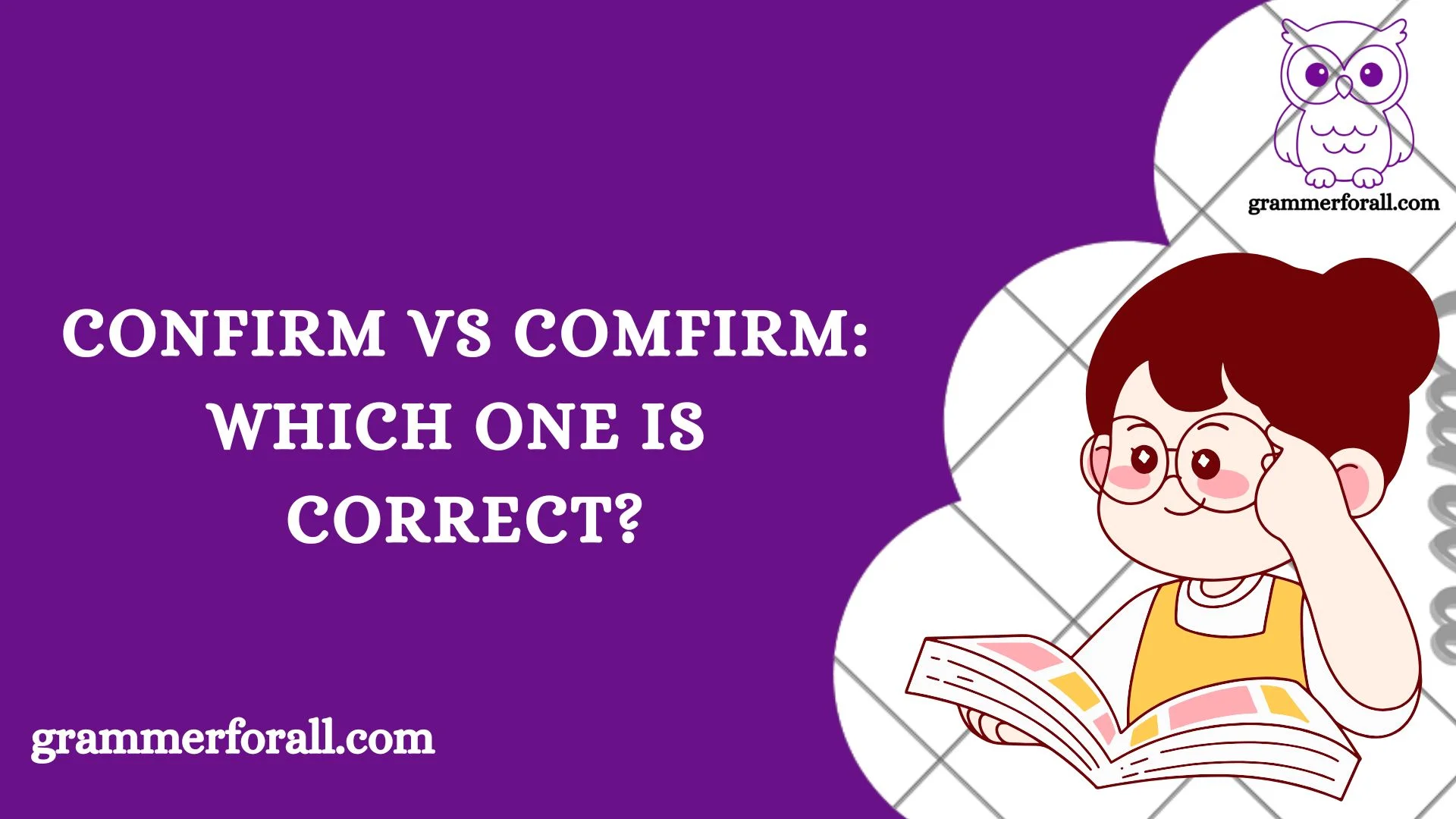 Confirm vs Comfirm