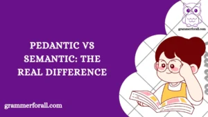 Pedantic vs Semantic